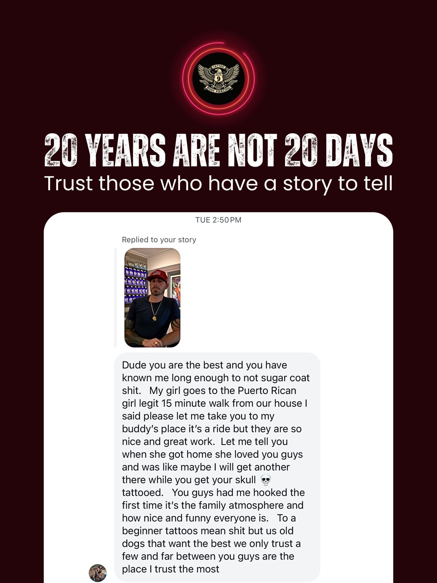 This week we received this message from @johnmagee22 .
And honestly&hellip; this is why we do what we do.

When someone who&rsquo;s been around, who doesn&rsquo;t sugarcoat anything, chooses to trust us, that means everything. It&rsquo;s not just abo