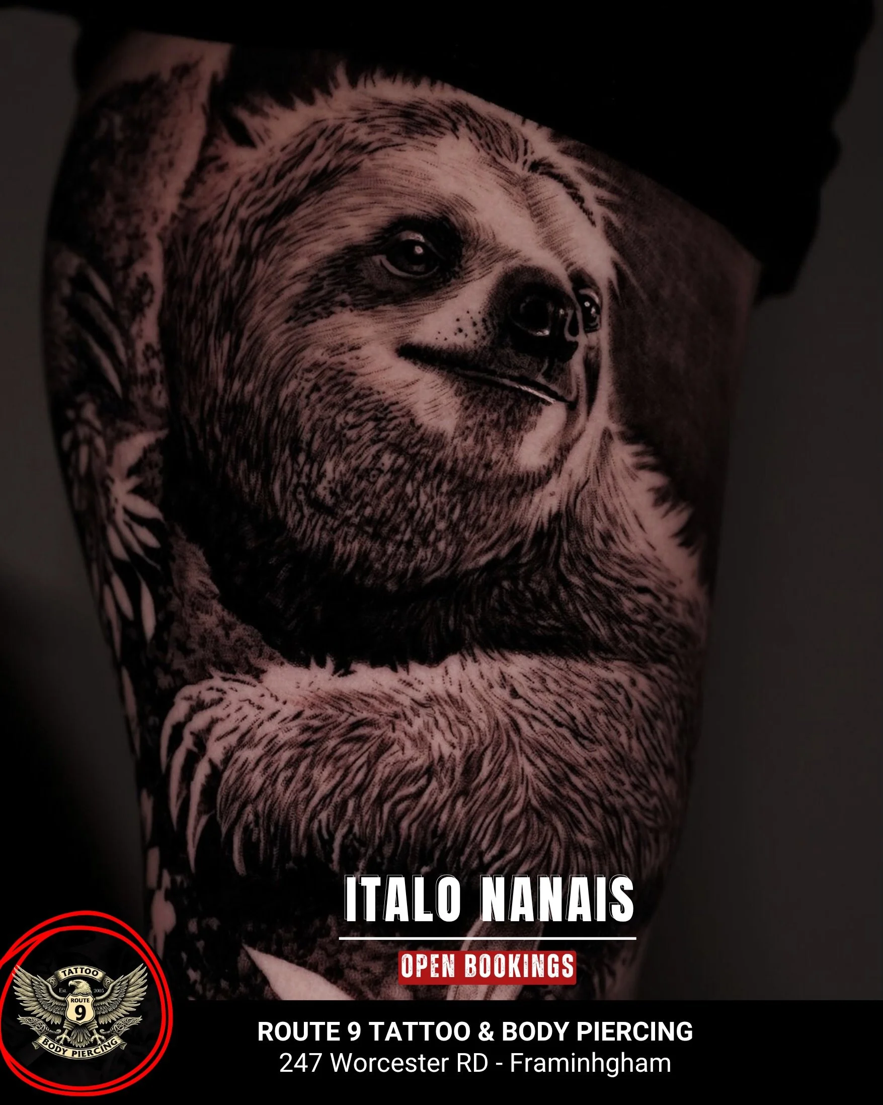 ⚠️ ITALO NANAIS IS NOW BOOKING ⚠️

Looking for a tattoo that stands out for years?

Award-winning artist @italonanais is now accepting new projects in Black &amp; Grey Realism, Portraits, Animals, Custom Designs, and Large Scale Pieces.

Appointments