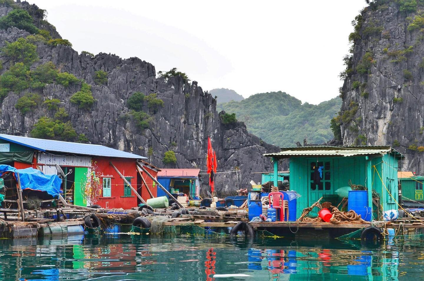 Floating rainbows make up Vietnam's fishing villages around Catba Island. The dramatic landscapes behind the small, colorful homes make an excellent spot for exploration. 

Our first full day on the island we hopped on a boat tour led by a local isla