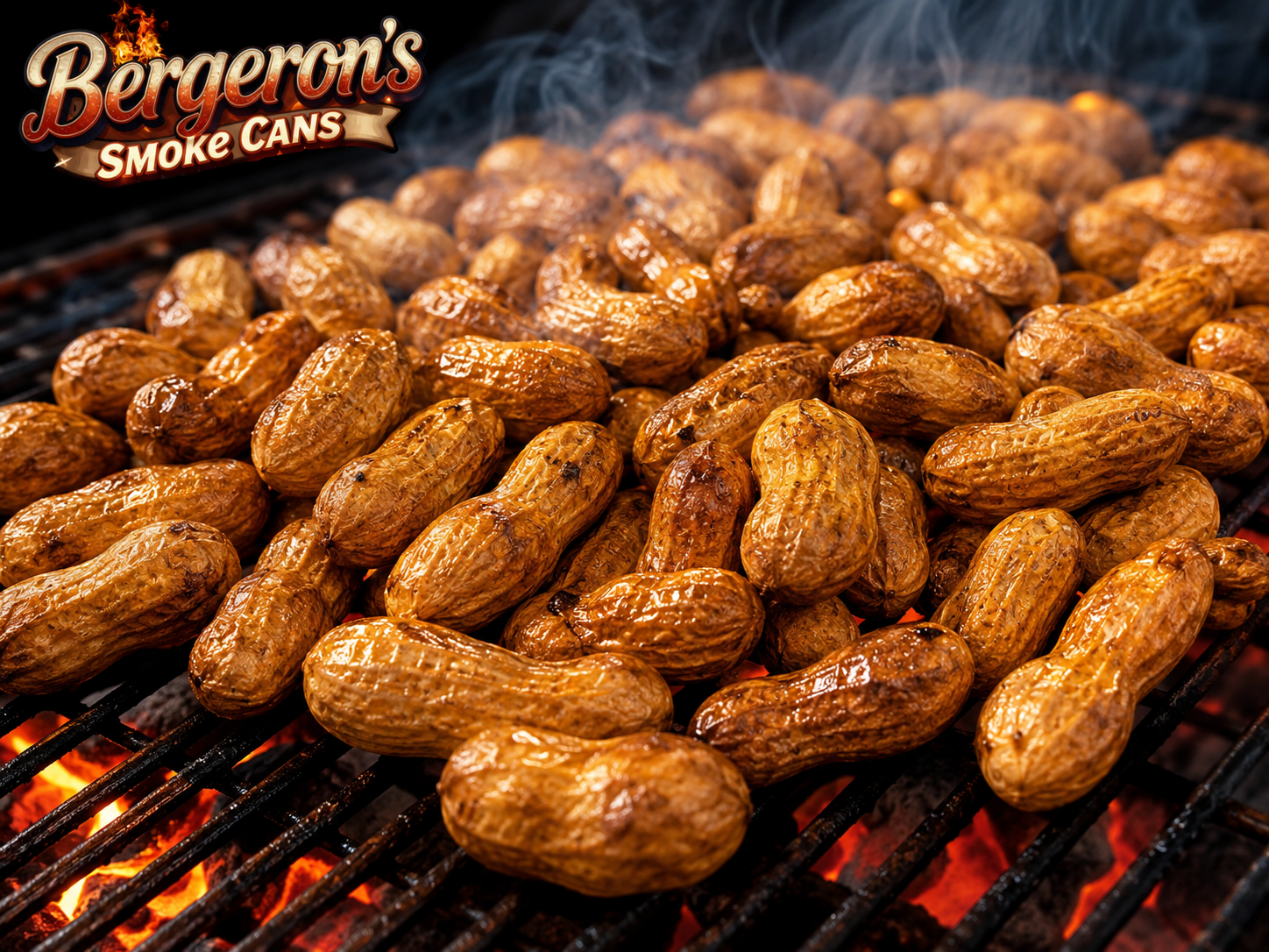 Spice up some smoked peanuts with any Bergeron's Smoke Can flavor.