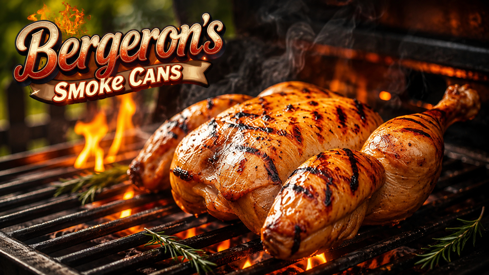 Bergeron’s Smoke Can Whole Grilled Chicken