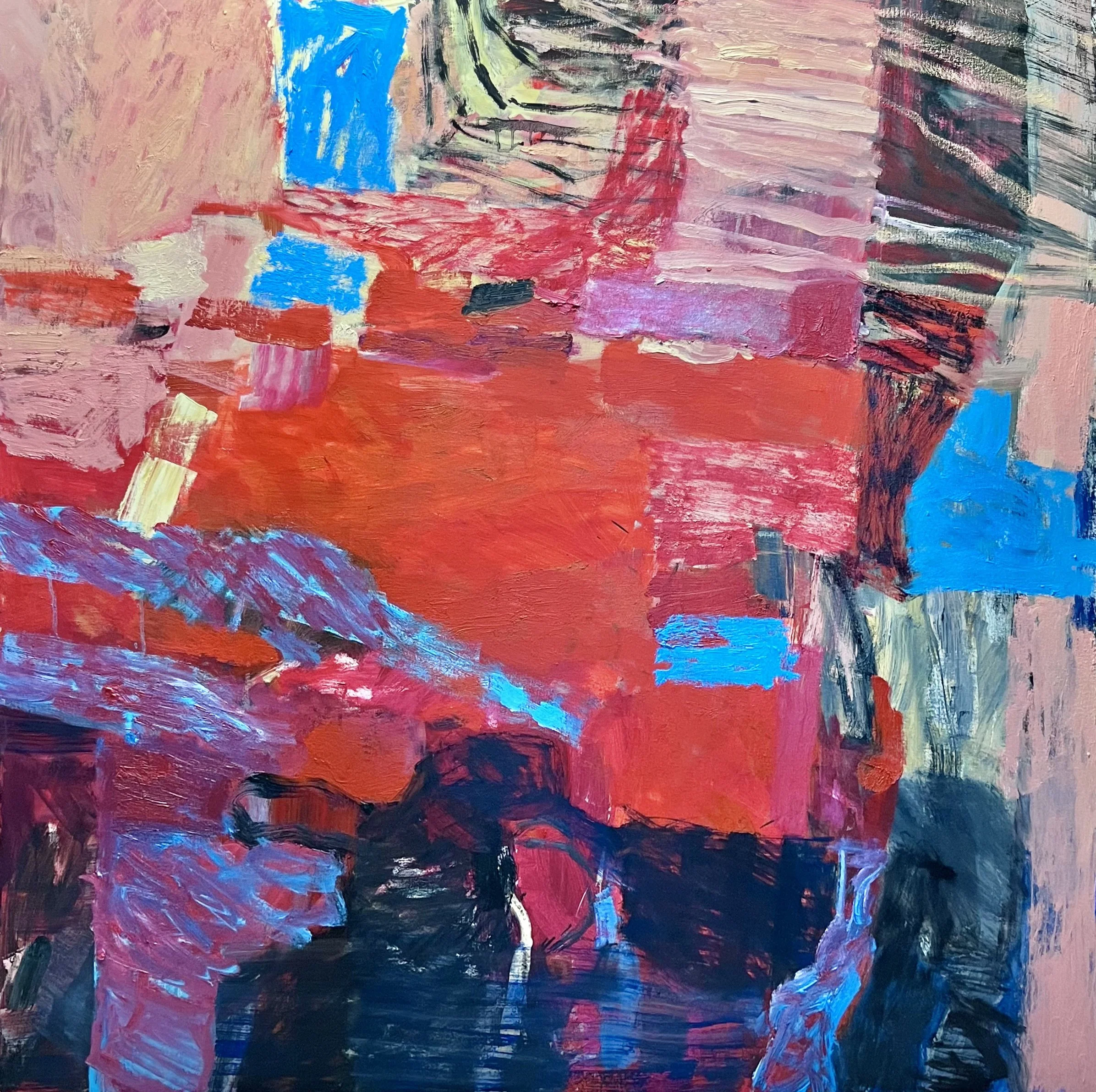 EBB AND FLOW, 48 X 48 INCHES, OIL ON CANVAS