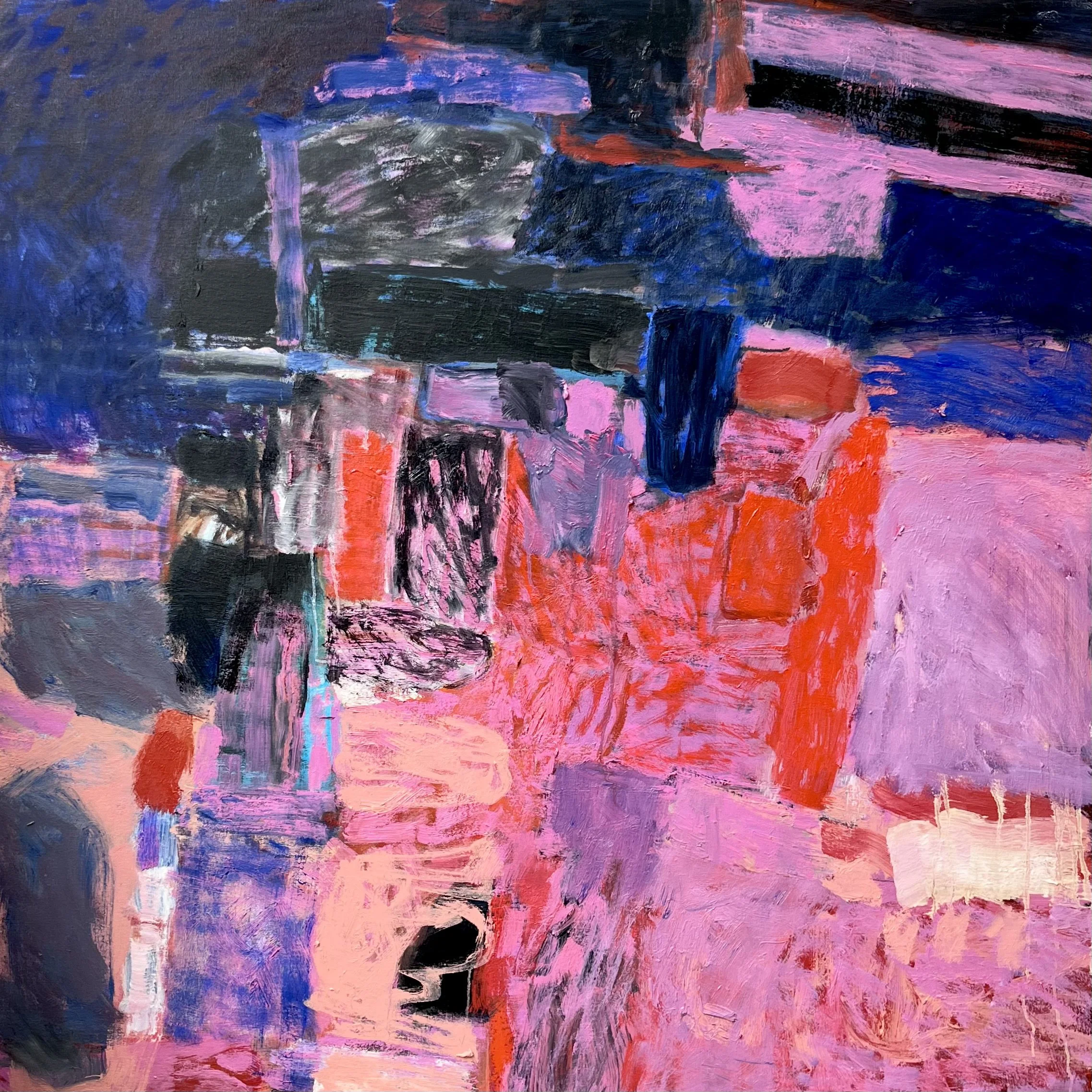 FAULT LINE, 48 X 48 INCHES, OIL ON CANVAS