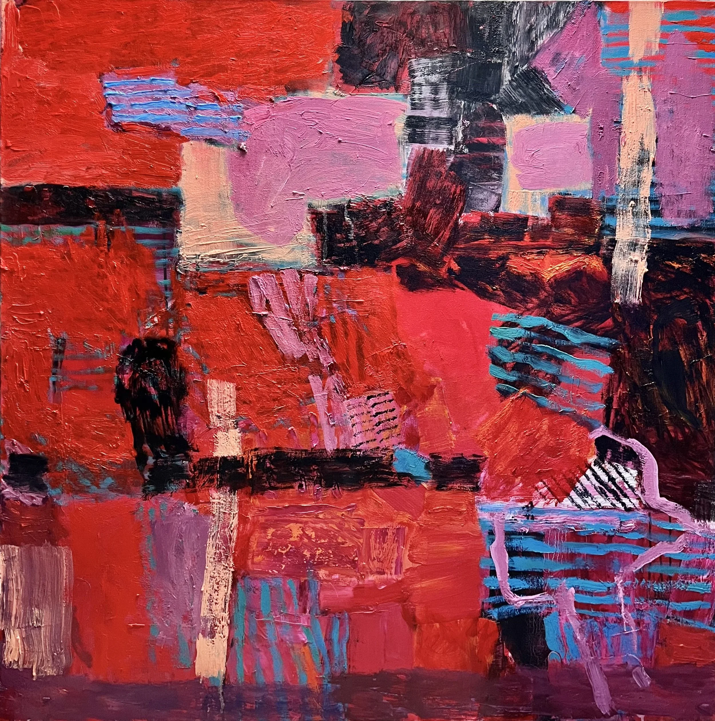 UNTITLED, OIL ON CANVAS, 48 x 48 INCHES