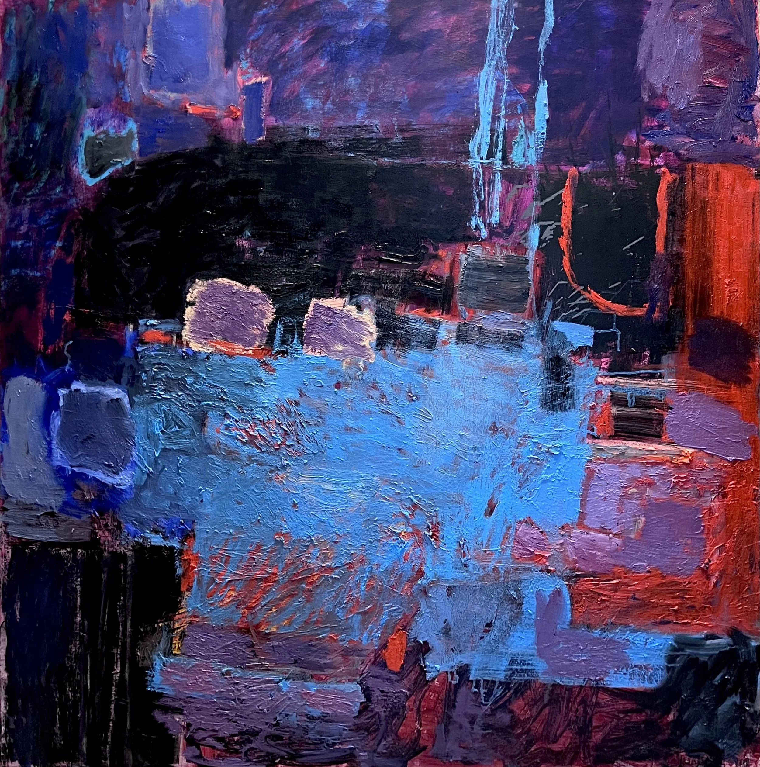 UNTITLED, OIL ON CANVAS, 48 x 48 INCHES