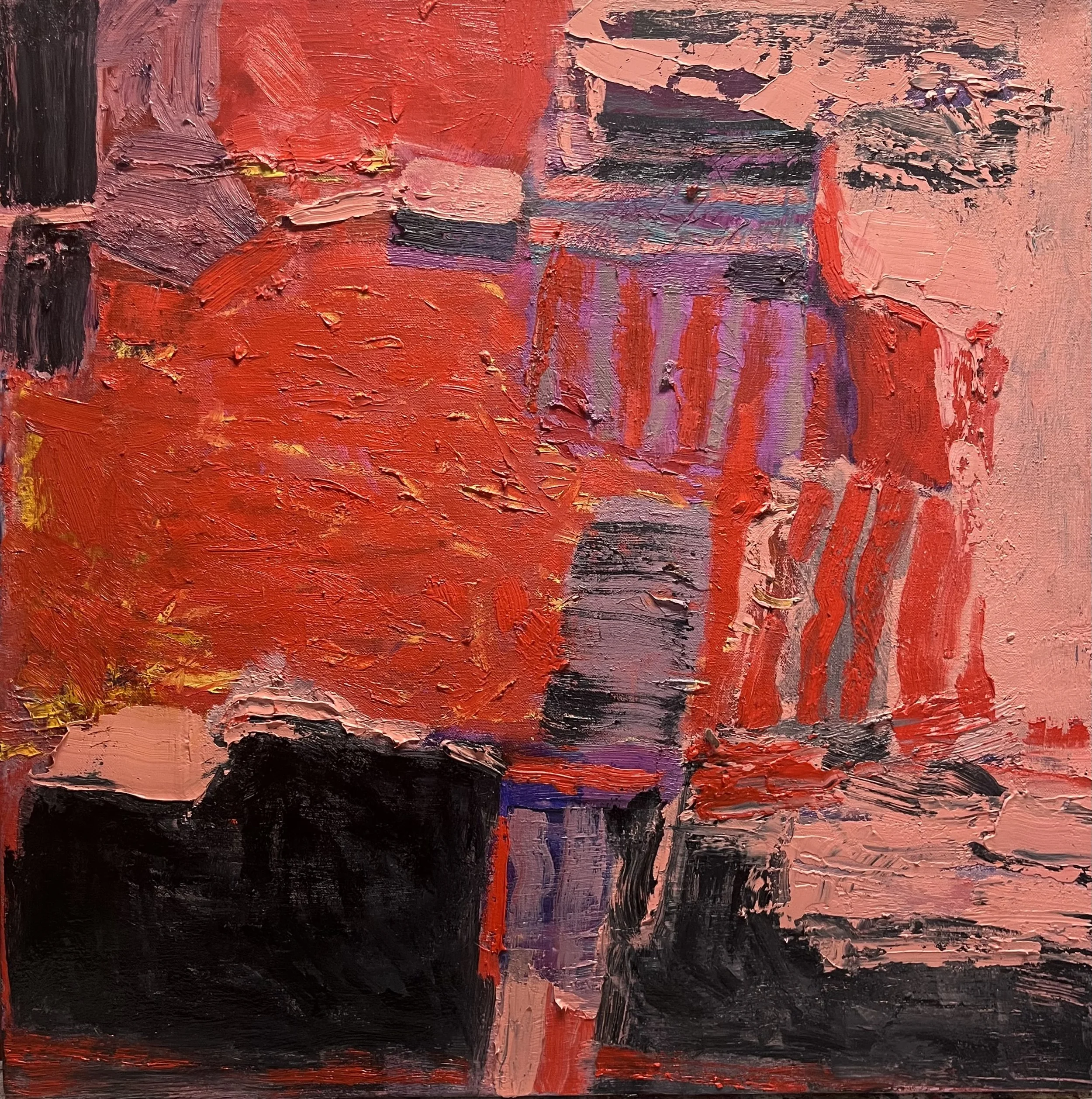 UNTITLED, OIL ON CANVAS, 24 x 24 INCHES