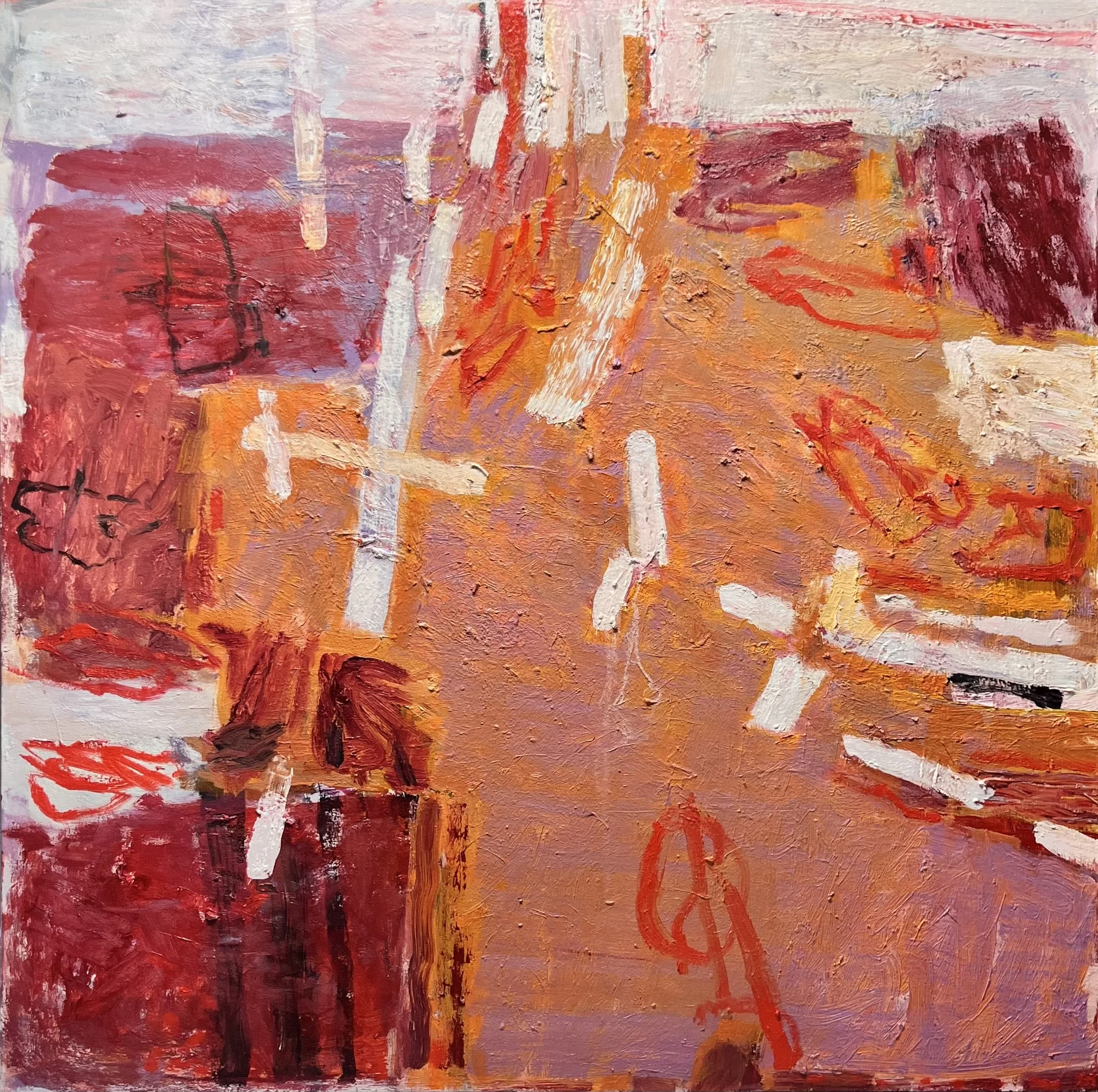 UNTITLED, OIL ON CANVAS, 48 x 48 INCHES
