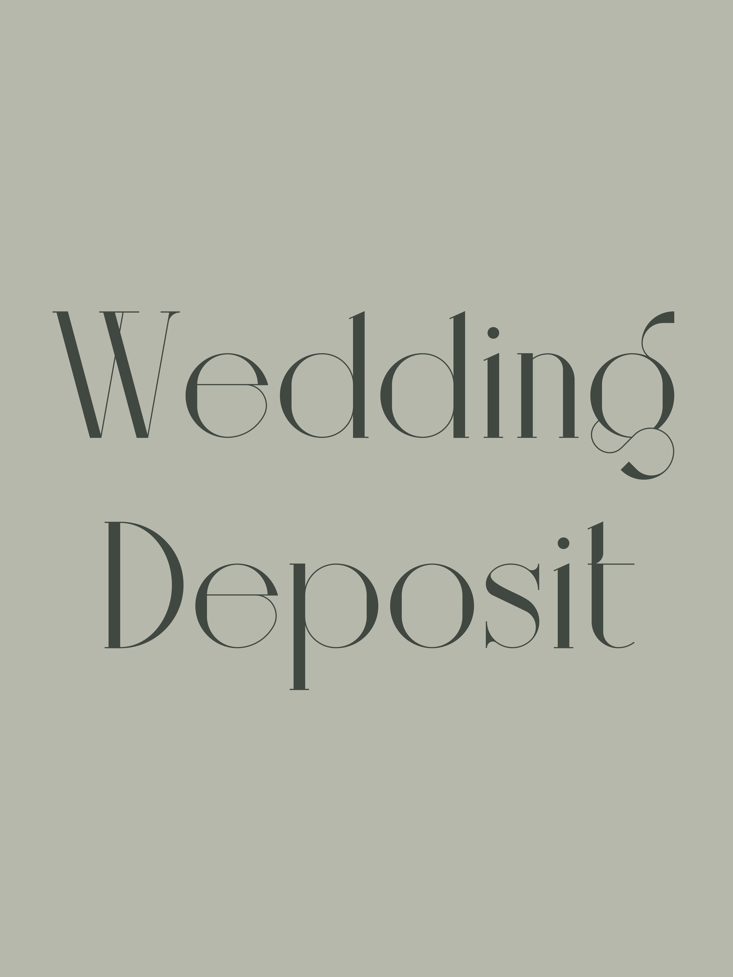 Wedding - Deposit