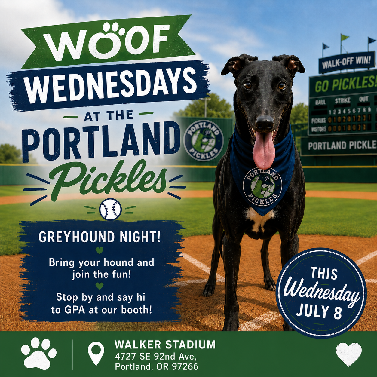 Portland Pickles Woof Wednesday