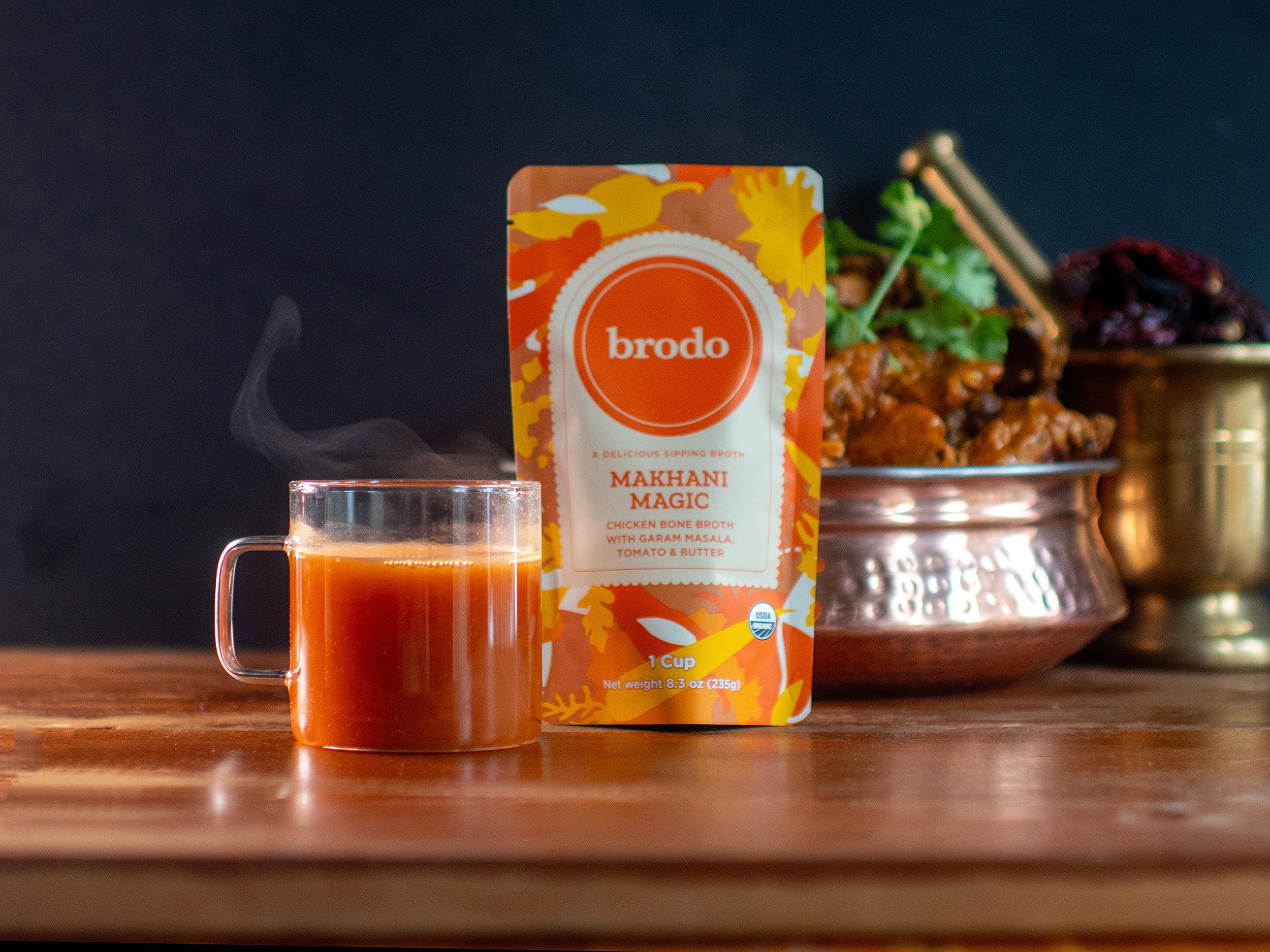 Private commision for chef Marco Canora's Brodo bone broth line.