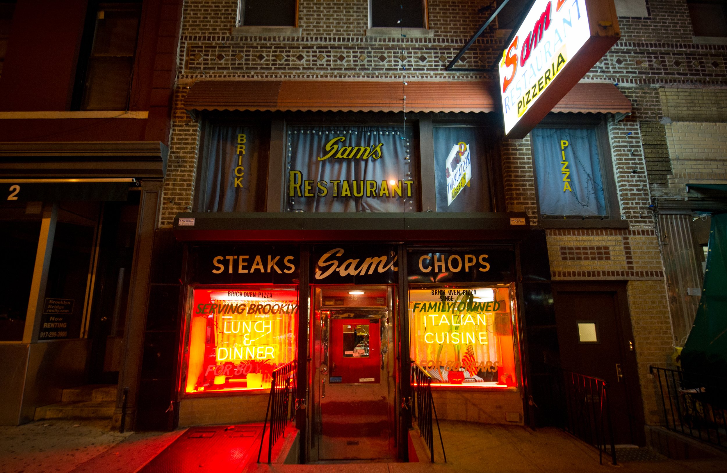 Sam's Pizza in Carroll Gardens, Brooklyn