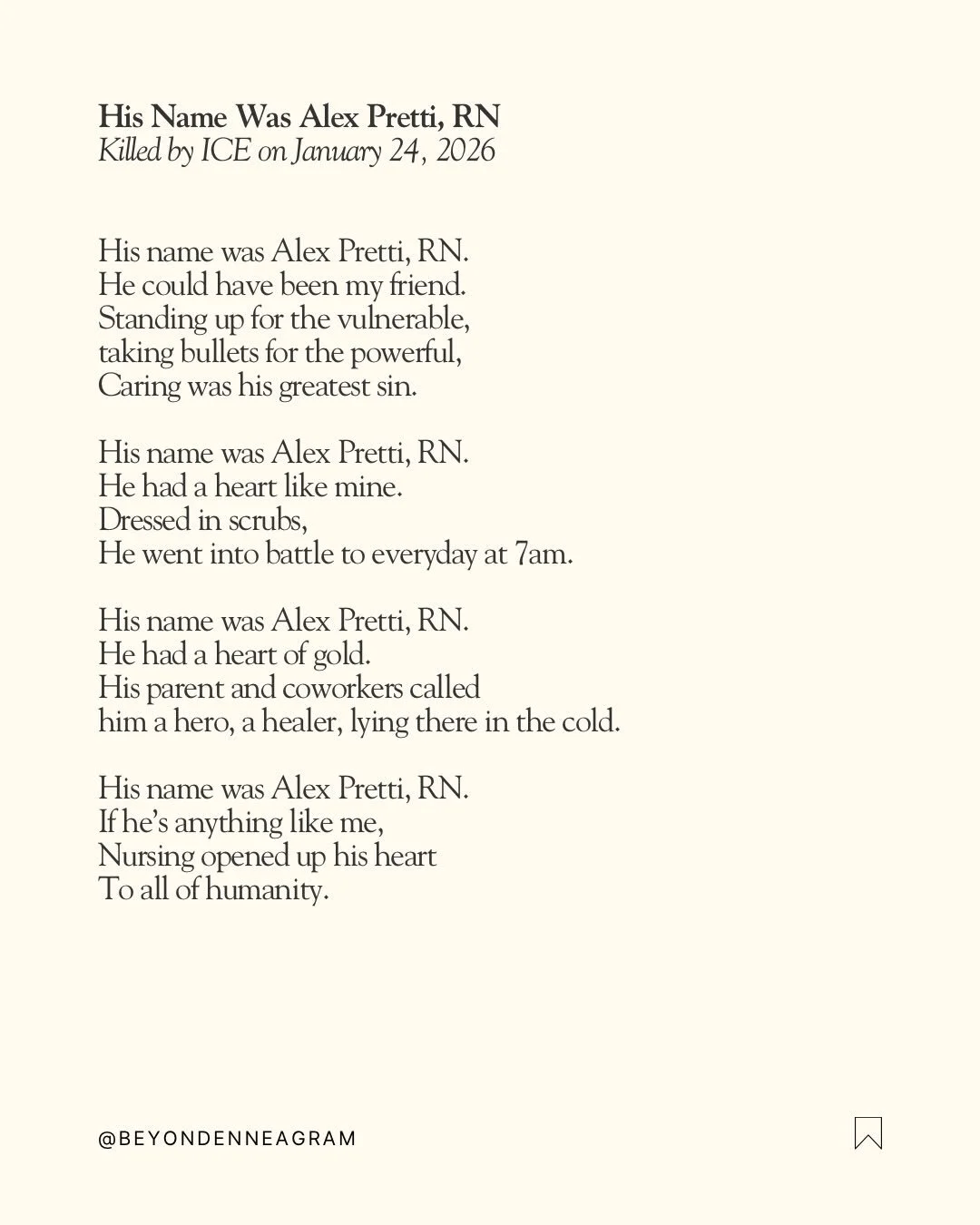 🏩 His Name Was Alex Pretti, RN. A brother, a coworker, a friend.

#nursesagainstice #nurse #alexpretti #nursestrong