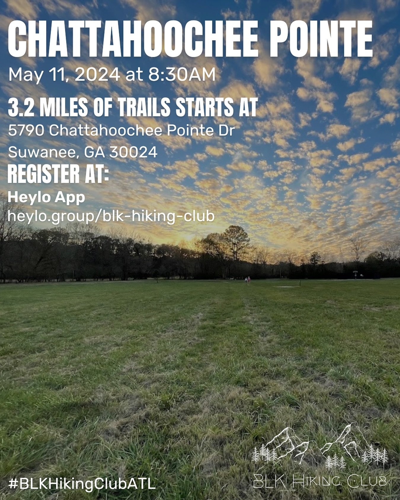 UPDATE: Waitlist only. All spots are filled on the active list currently.
🚨🚨HIKING ANNOUNCEMENT🚨🚨
Sunday, May 11th we return to the hiking trails! This adventure will take place Chattahoochee Pointe. Let&rsquo;s take over the trails once again! W