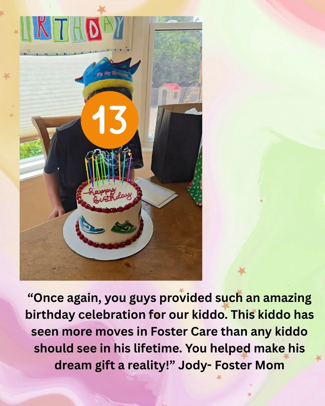 Happy lucky #13 to Tyson!

#fosterfete 
#celebrateeverything