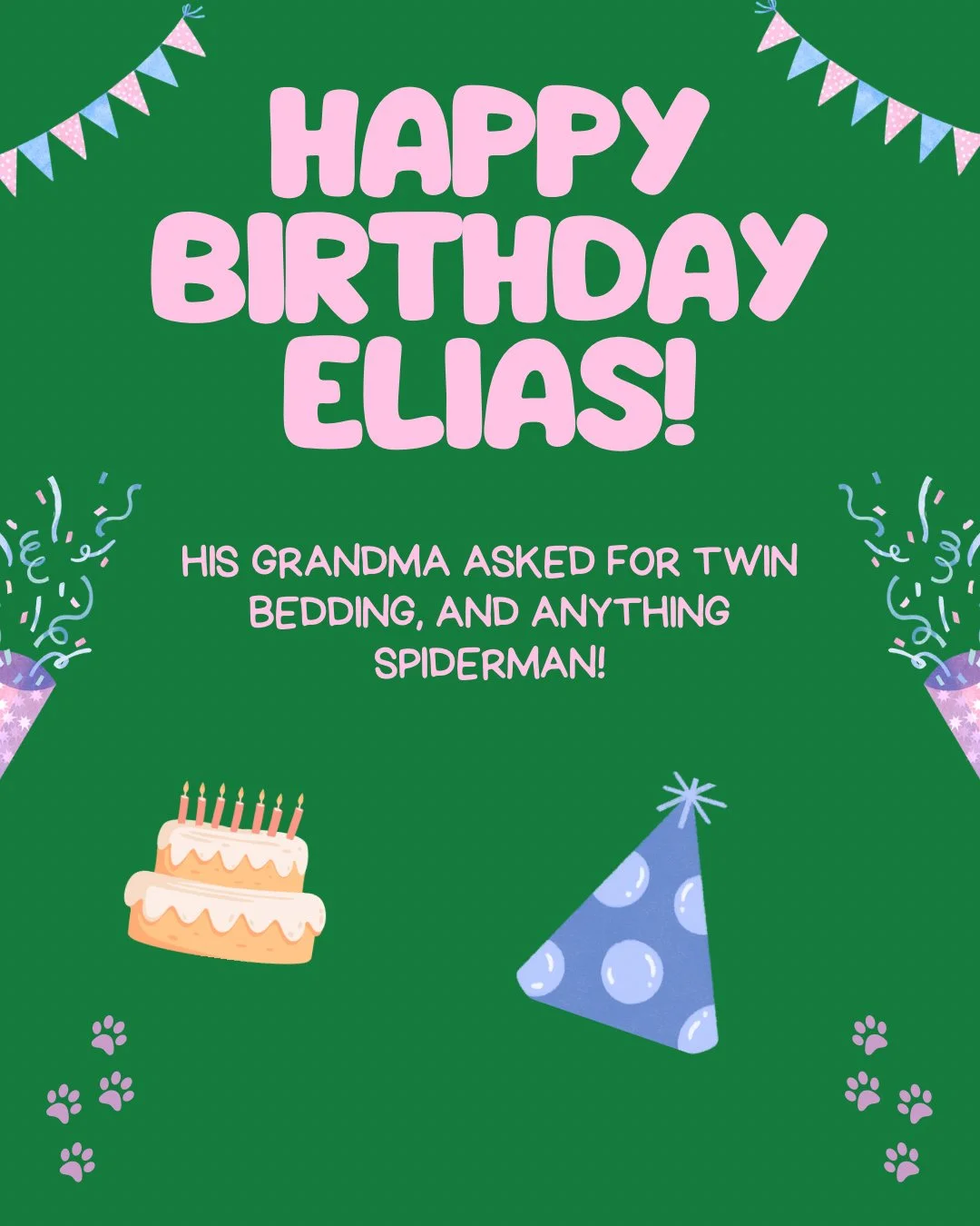 Elias is turning 8! Help his grandma give him such a happy day! 

#fosterfete 
#celebrateeverything