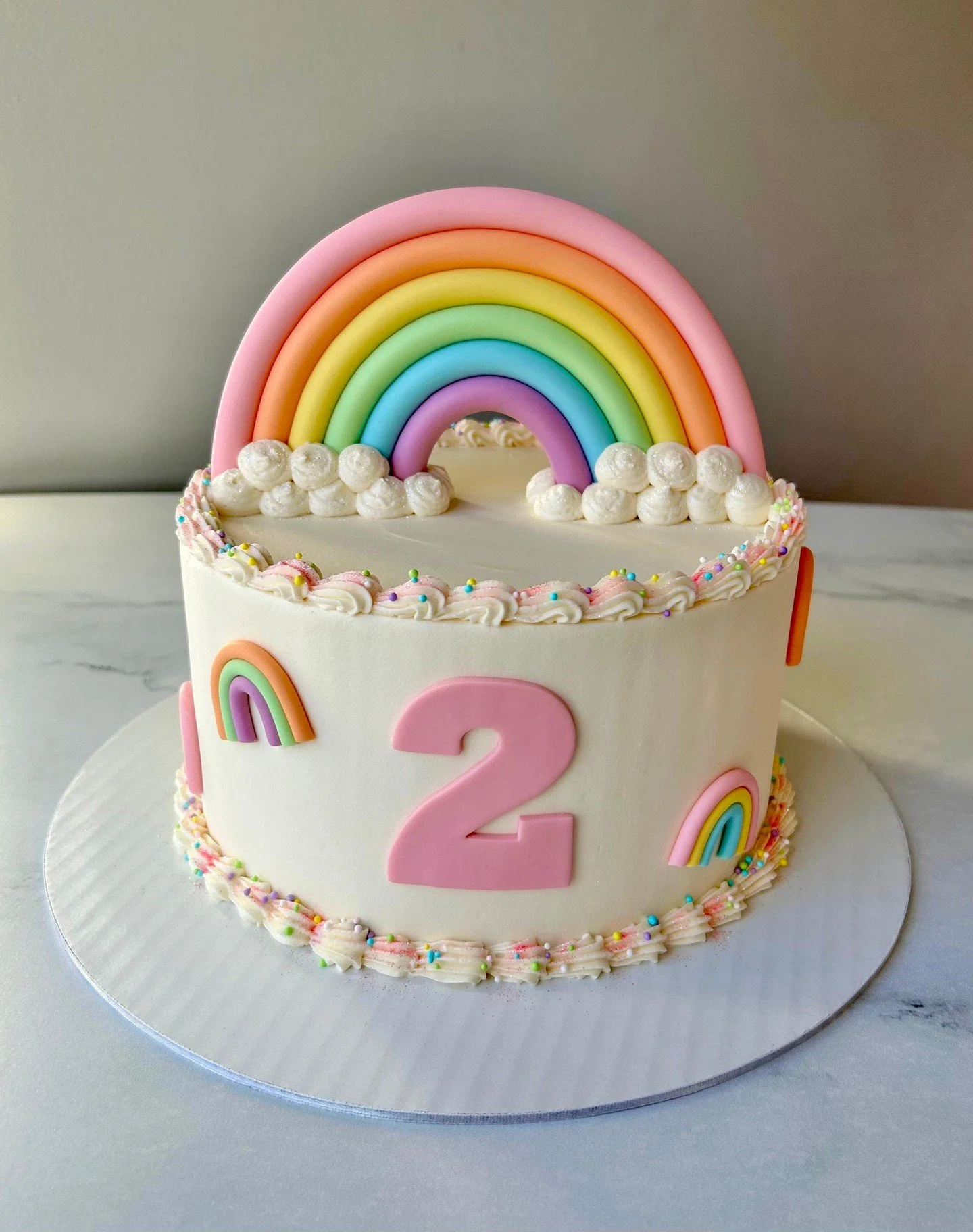 It&rsquo;s all rainbows 🌈 from here&hellip;another incredible cake from Denver Cake Co!

#celebrateeverything
#fosterfete