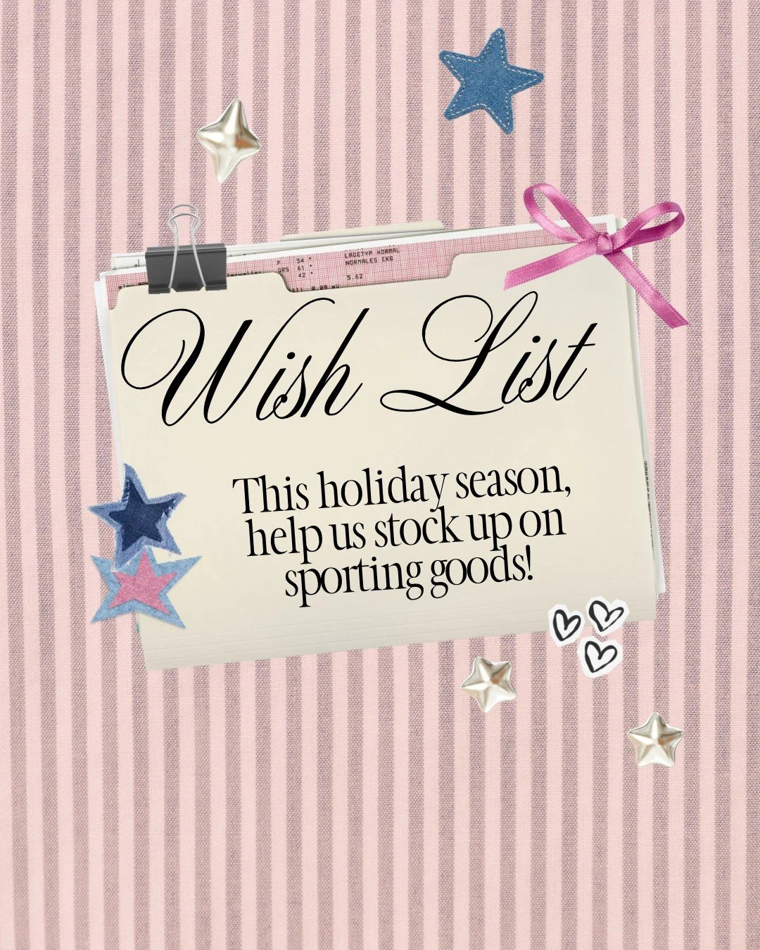 Help us stock up on sporting goods this holiday season! We&rsquo;re already planning for our spring birthdays and need your help! Head to the link in bio!

#fosterfete
#celebrateeverything