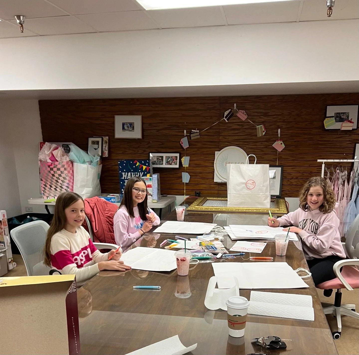 Putting Vivi and her buddies to work! They made tons of bday bags for 9-12 year old girls. ❤️

#fosterfete 
#celebrateeverything 
#fiveyearsfivehundred