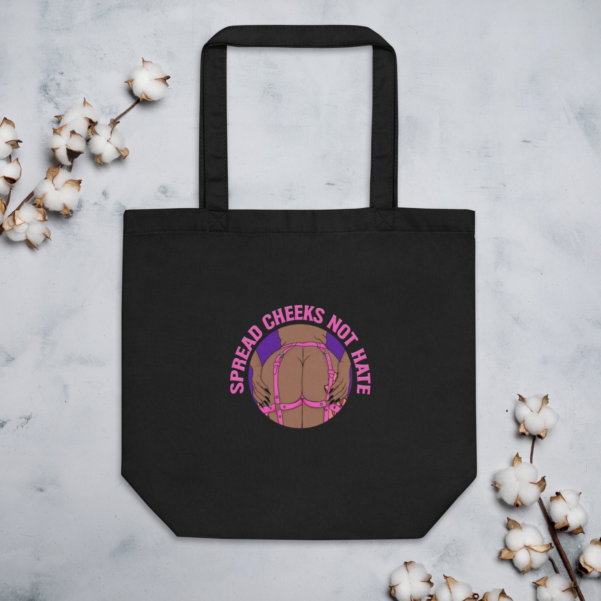 Spread Cheeks Not Hate Eco Tote Bag