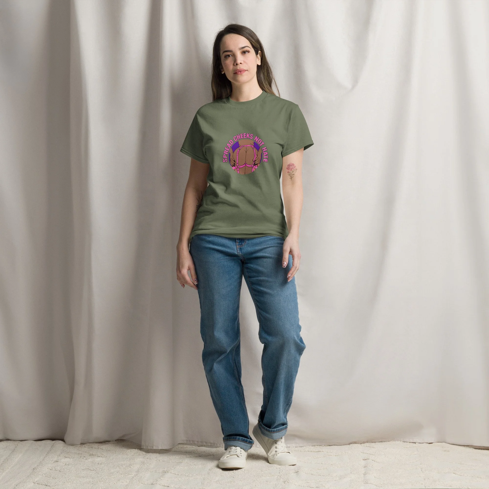 Spread Cheeks Not Hate Unisex T-Shirt