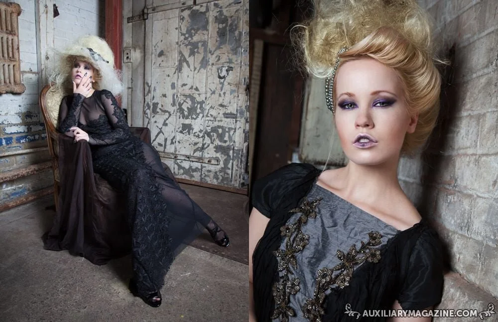 Auxiliary Magazine Cover and Editorial 2013/2014
Photography by Sarah Thompson
Fashion Styling by Pretty Deadly Stylz
MUA: Michelle Eccles
Hair: Lise Tuff
Model: Agata Waclawska