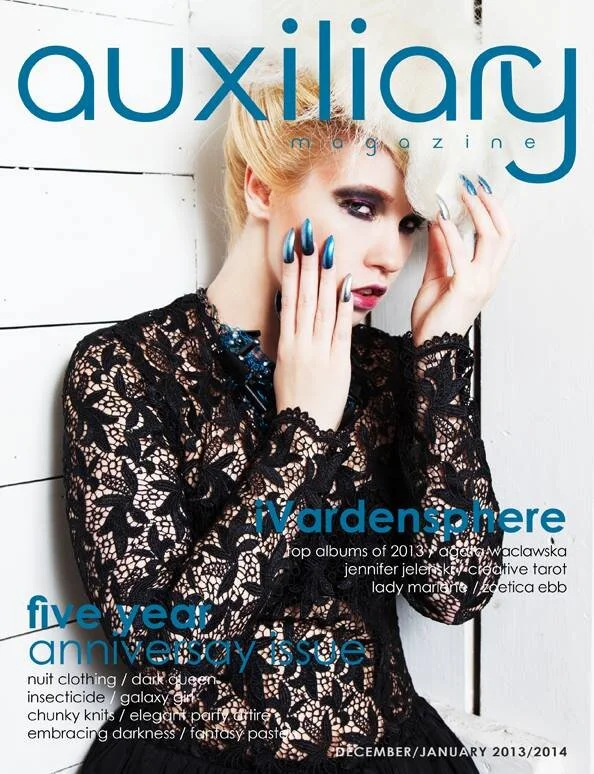 Auxiliary Magazine Cover and Editorial 2013/2014
Photography by Sarah Thompson
Fashion Styling by Pretty Deadly Stylz
MUA: Michelle Eccles
Hair: Lise Tuff
Model: Agata Waclawska