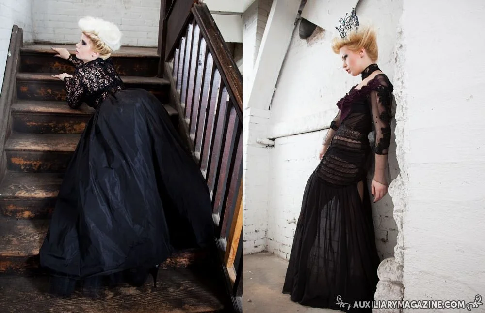 Auxiliary Magazine Cover and Editorial 2013/2014
Photography by Sarah Thompson
Fashion Styling by Pretty Deadly Stylz
MUA: Michelle Eccles
Hair: Lise Tuff
Model: Agata Waclawska