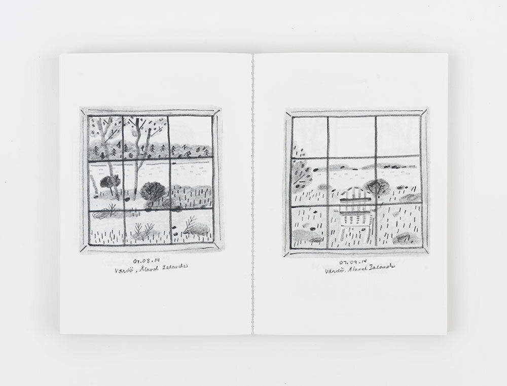   Window Diary   Published by Nieves 365 pg., 14 x 20 cm b/w Photocopy edition of 100, 2015    