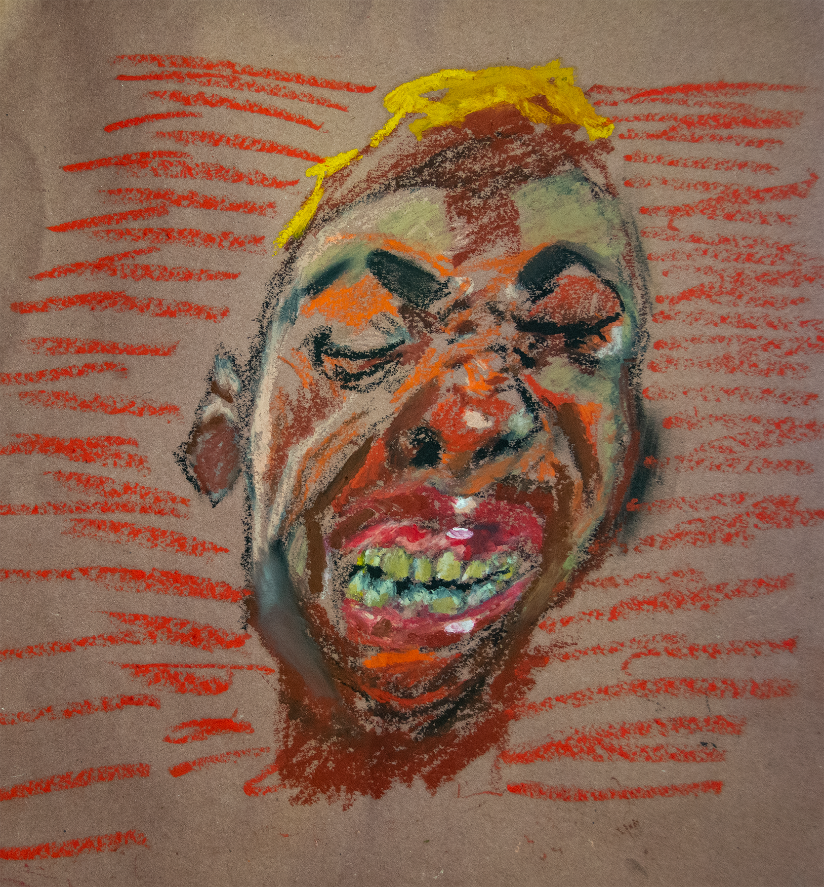 3. Crying or Laughing (still a man)