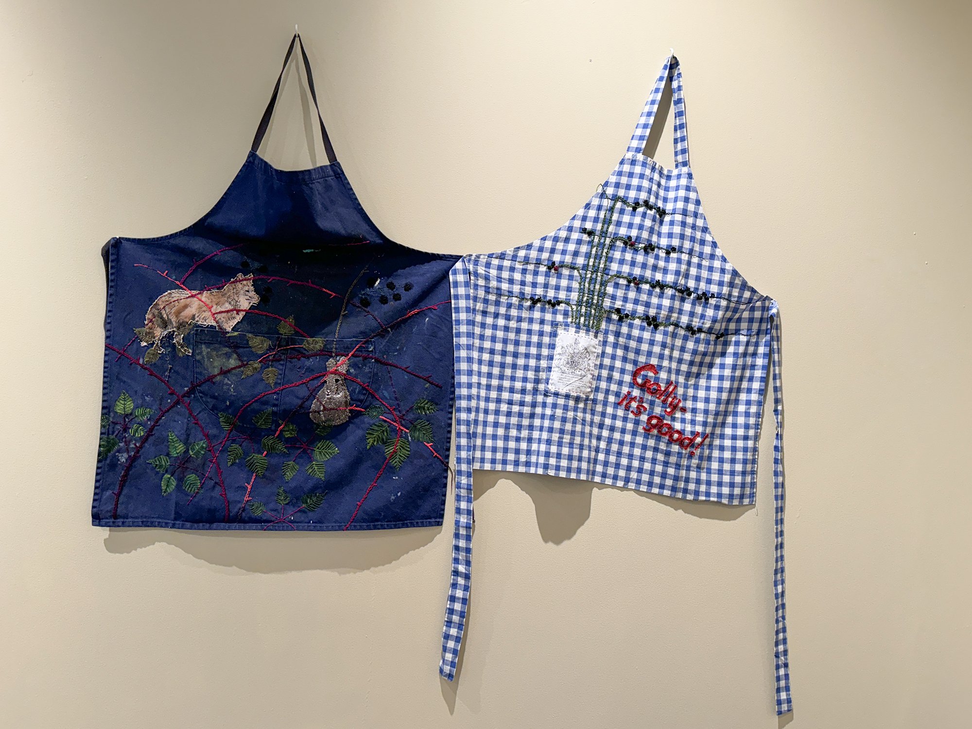 Amanda Donohue (AU), 'A journey from Birmingham', 2024, found objects, mixed media, thread, approx. 1.5m square
