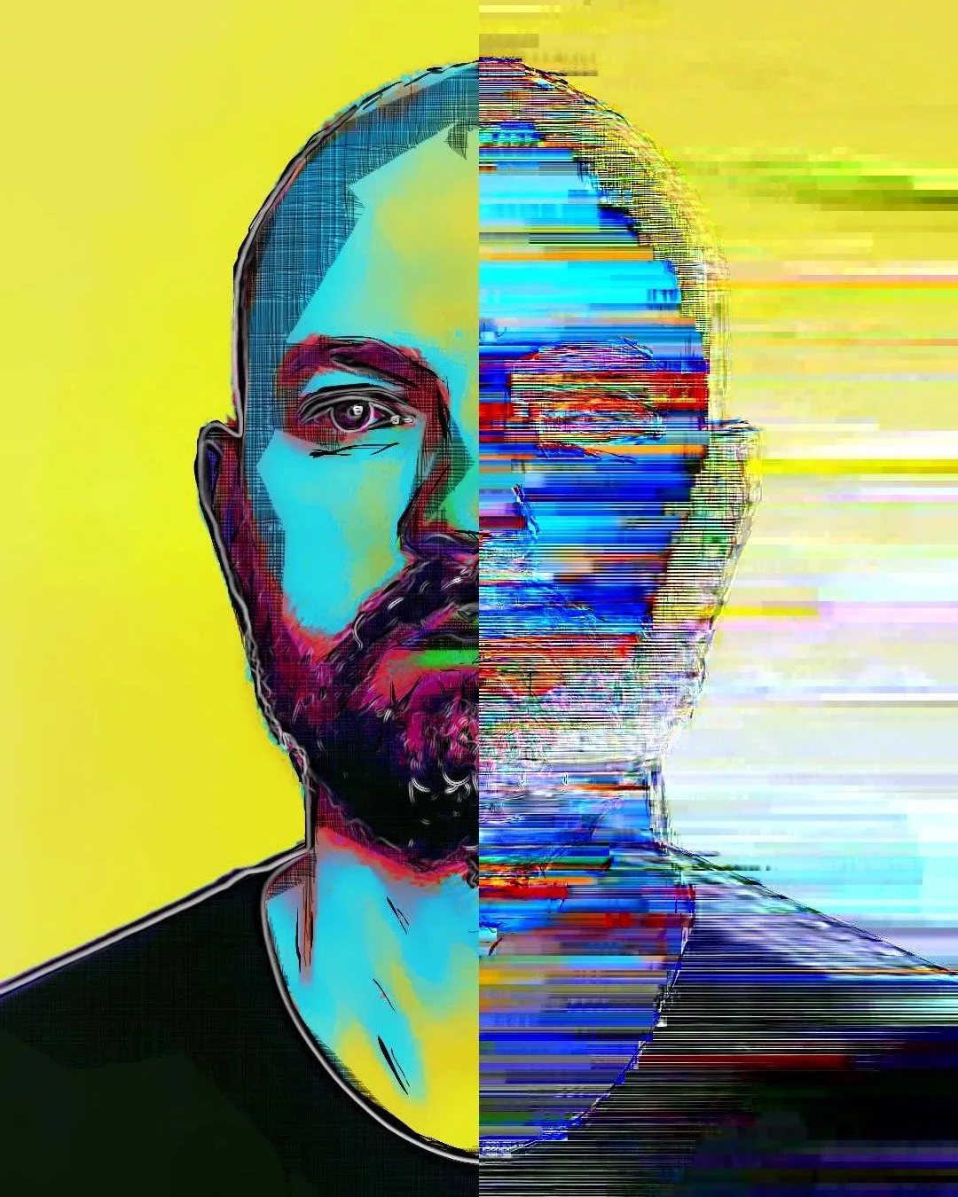 Self (with A.I. and glitches)