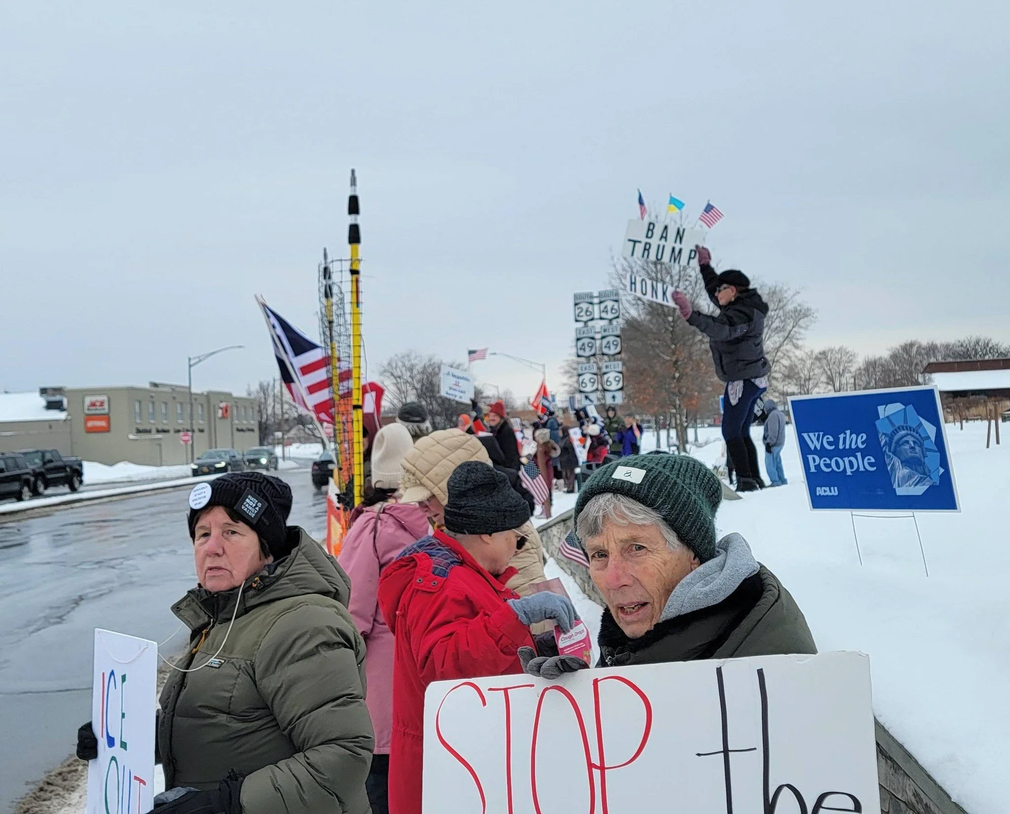 Protest Against Trump's Authoritarianism in Rome