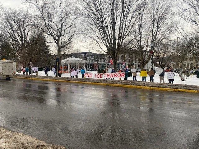 Rally on the Clinton Village Green
