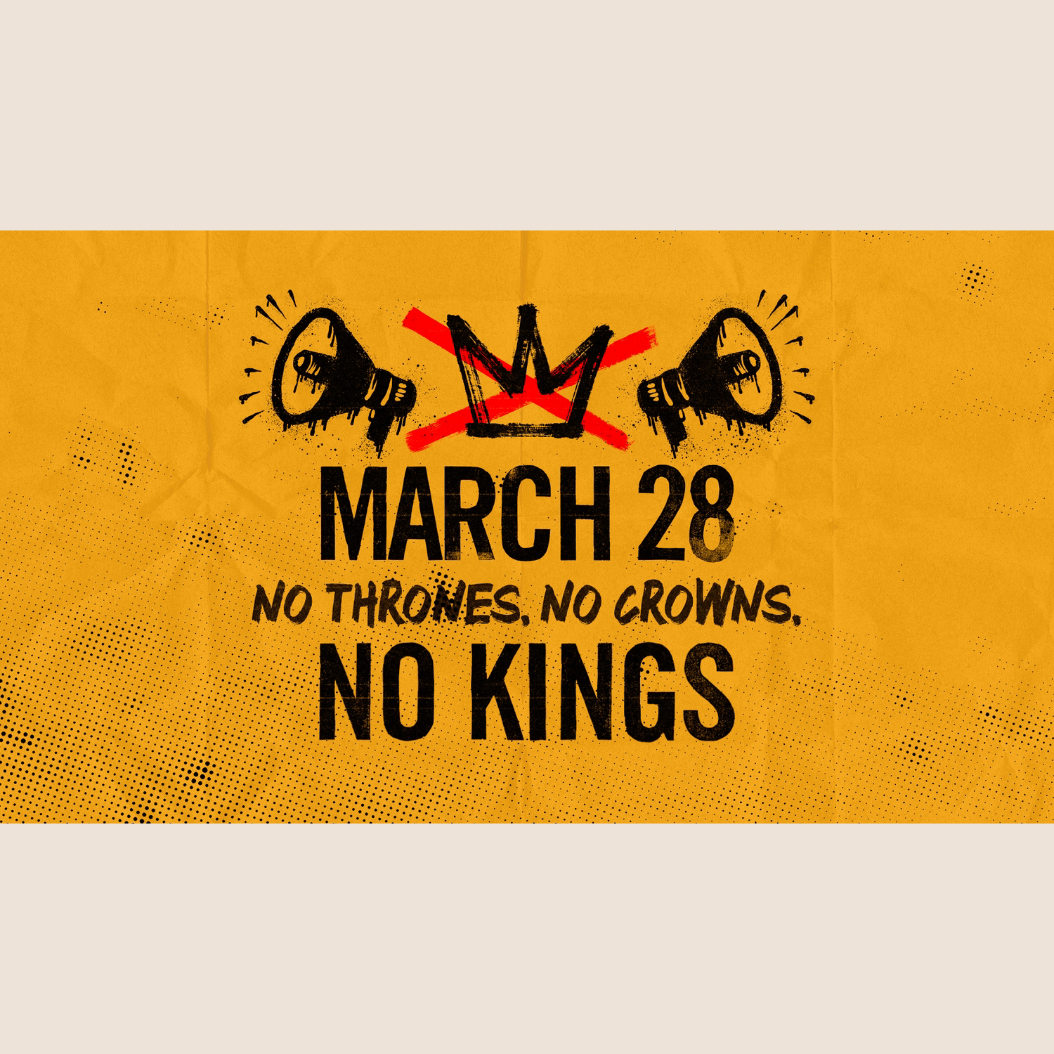 ❌👑One Week until No Kings 3!