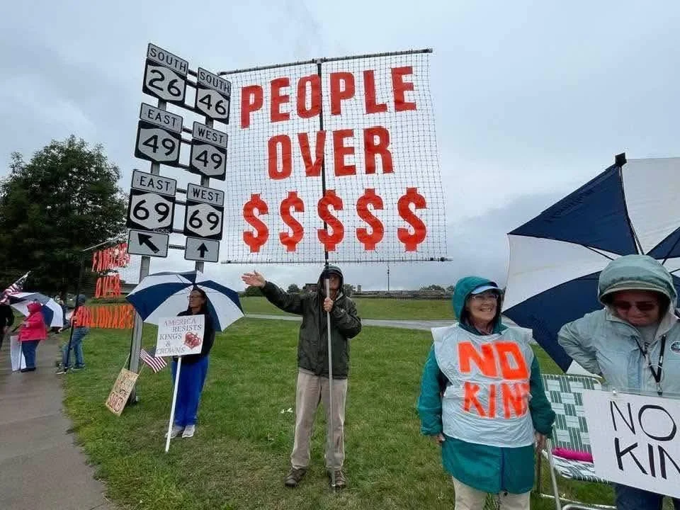 Protest Against Trump's Authoritarianism in Rome