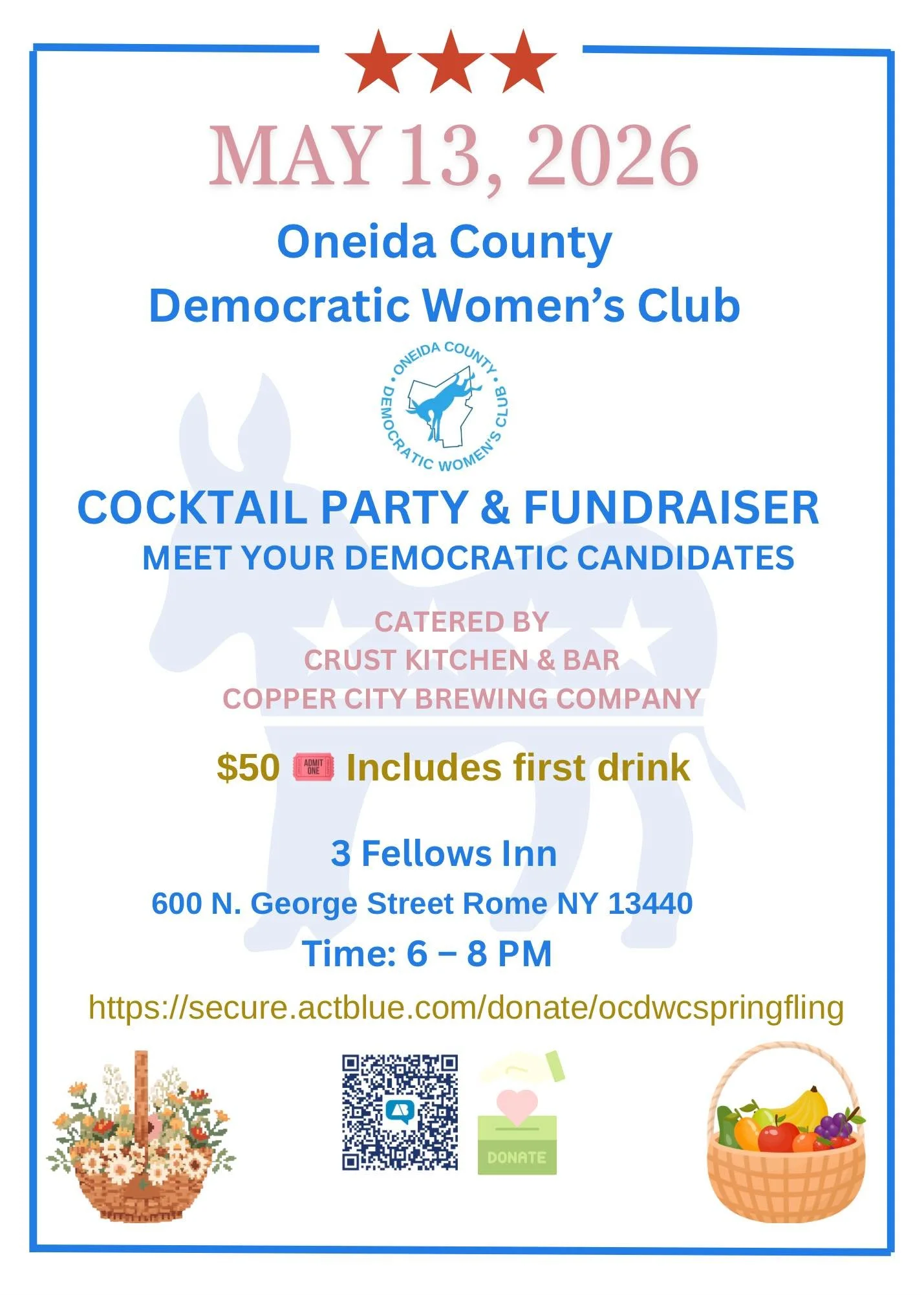 Oneida County Democratic Women's Club Cocktail Party & Fundraiser