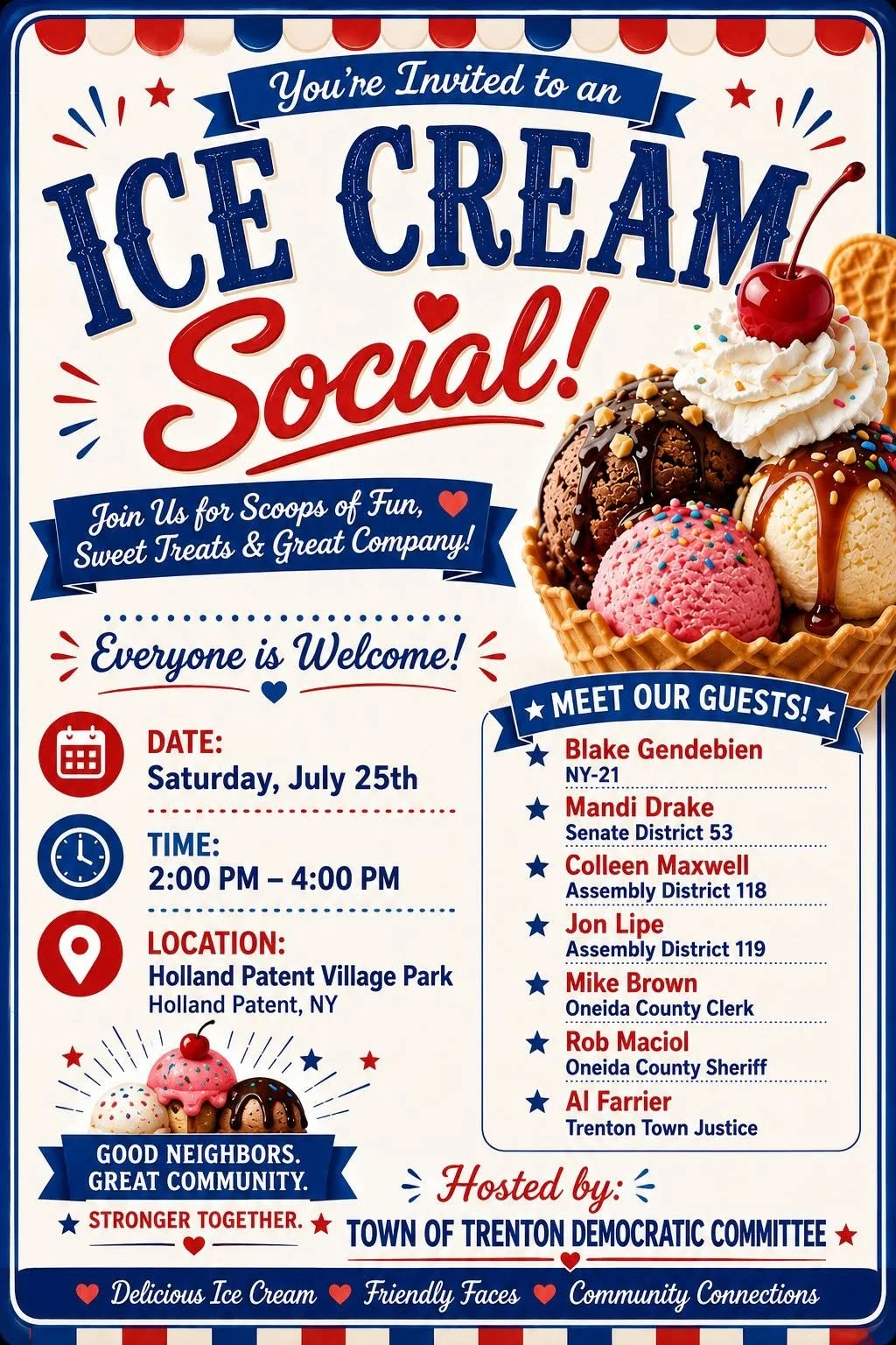 Town of Trenton Democratic Committee Ice Cream Social