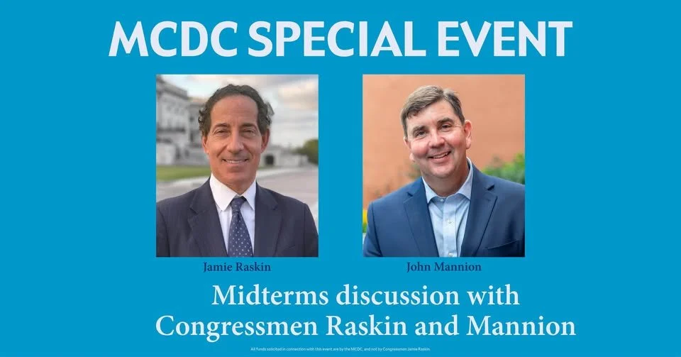 Madison County Democratic Committee Special Event: A Midterm Discussion with Congressmen Jamie Raskin & John Mannion