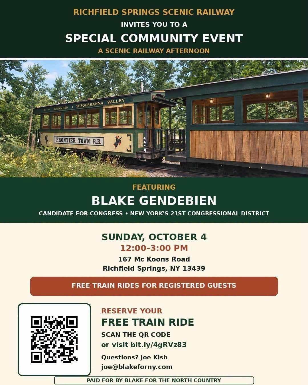 Ride the Richfield Springs Scenic Train with Blake!