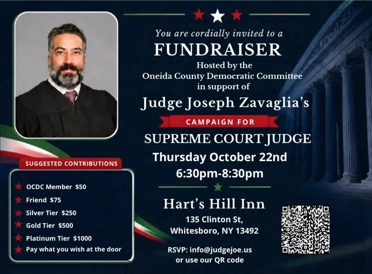 Fundraiser for Judge Joseph Zavaglia for Supreme Court Judge