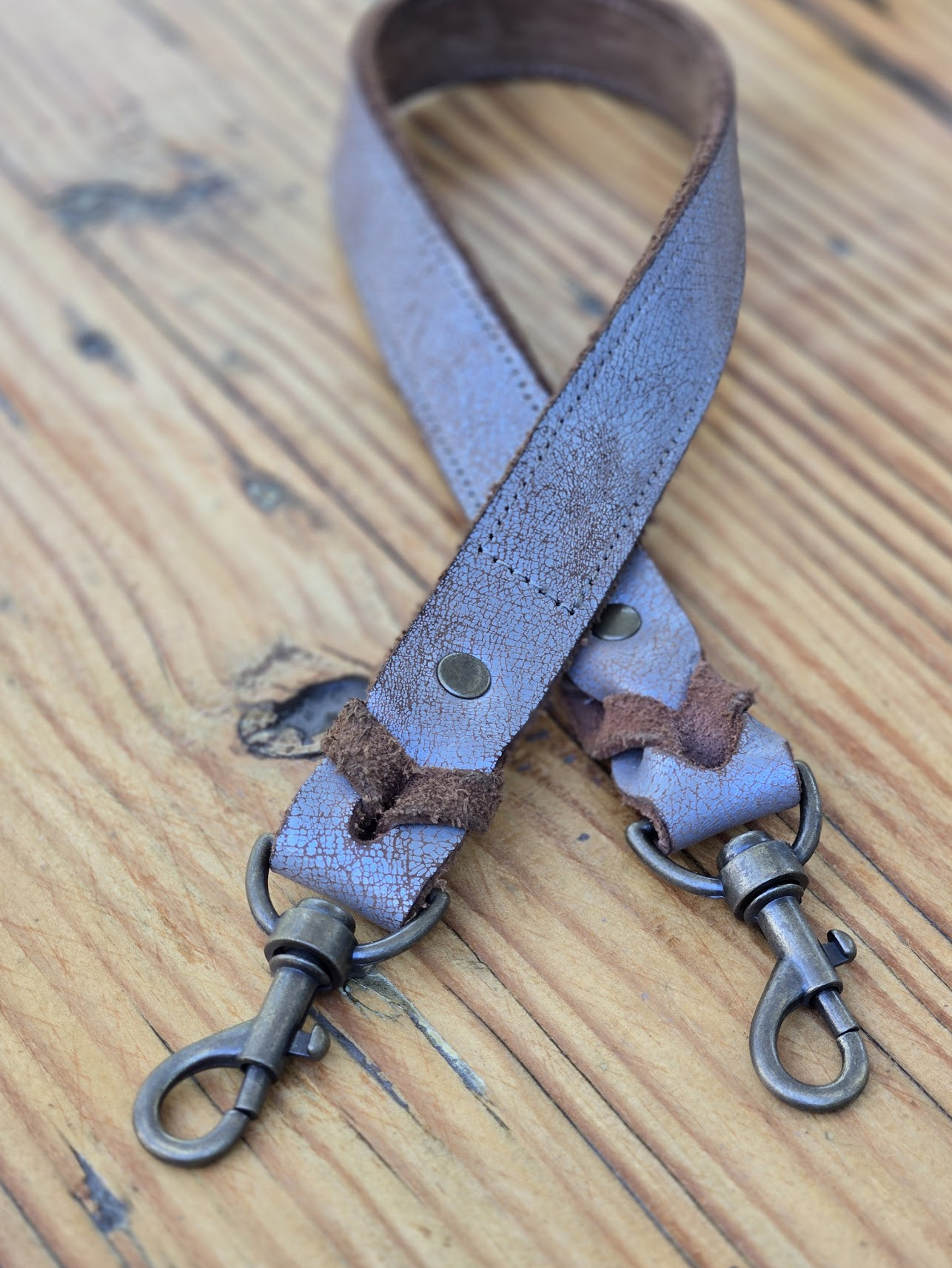 Grey Metallic Braided Shoulder Strap 1x 26 (AB)