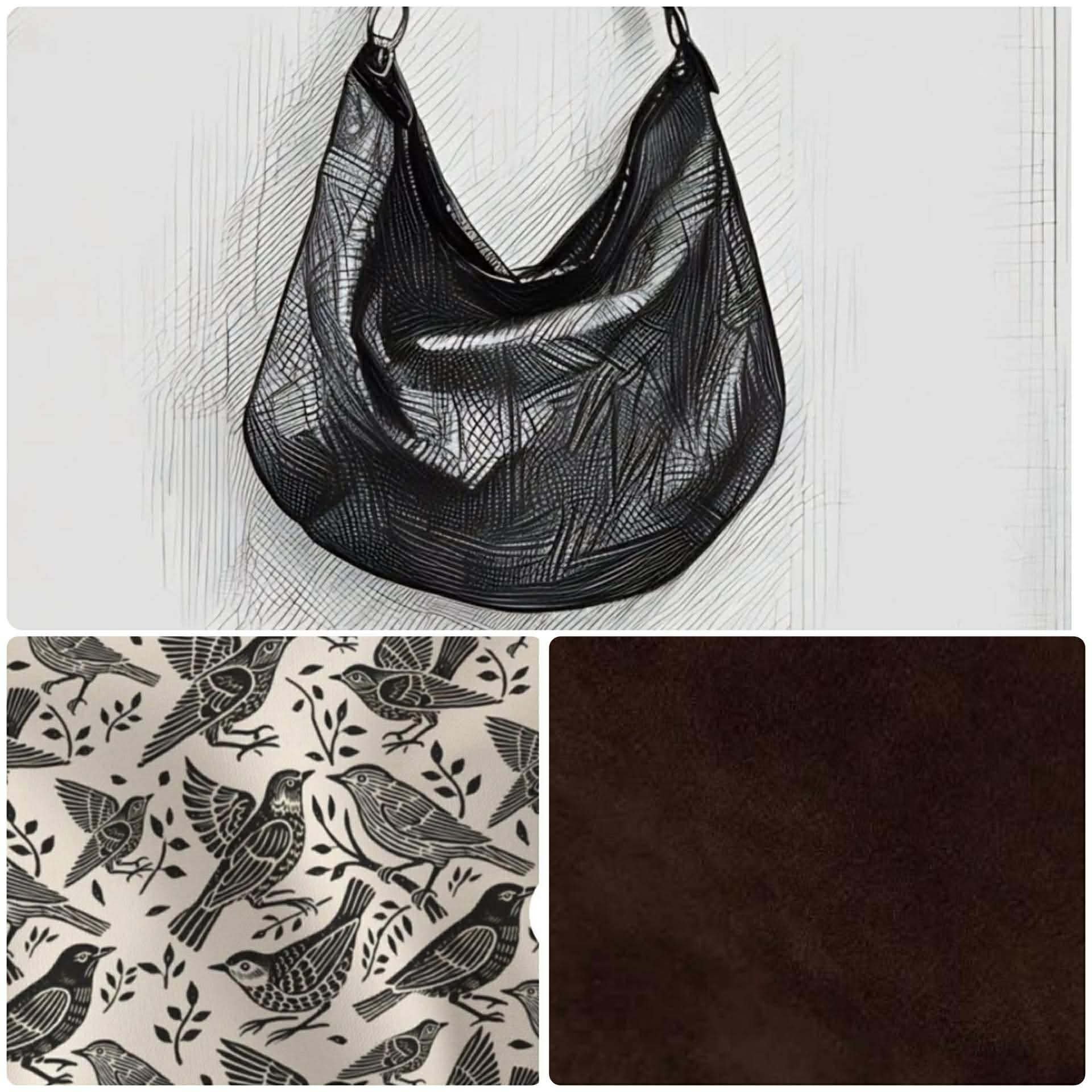 Jennifer M. Coskata Chocolate Suede Block Bird Liner