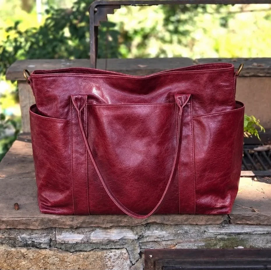 Cranberry Cow Harbor Tote.JPG