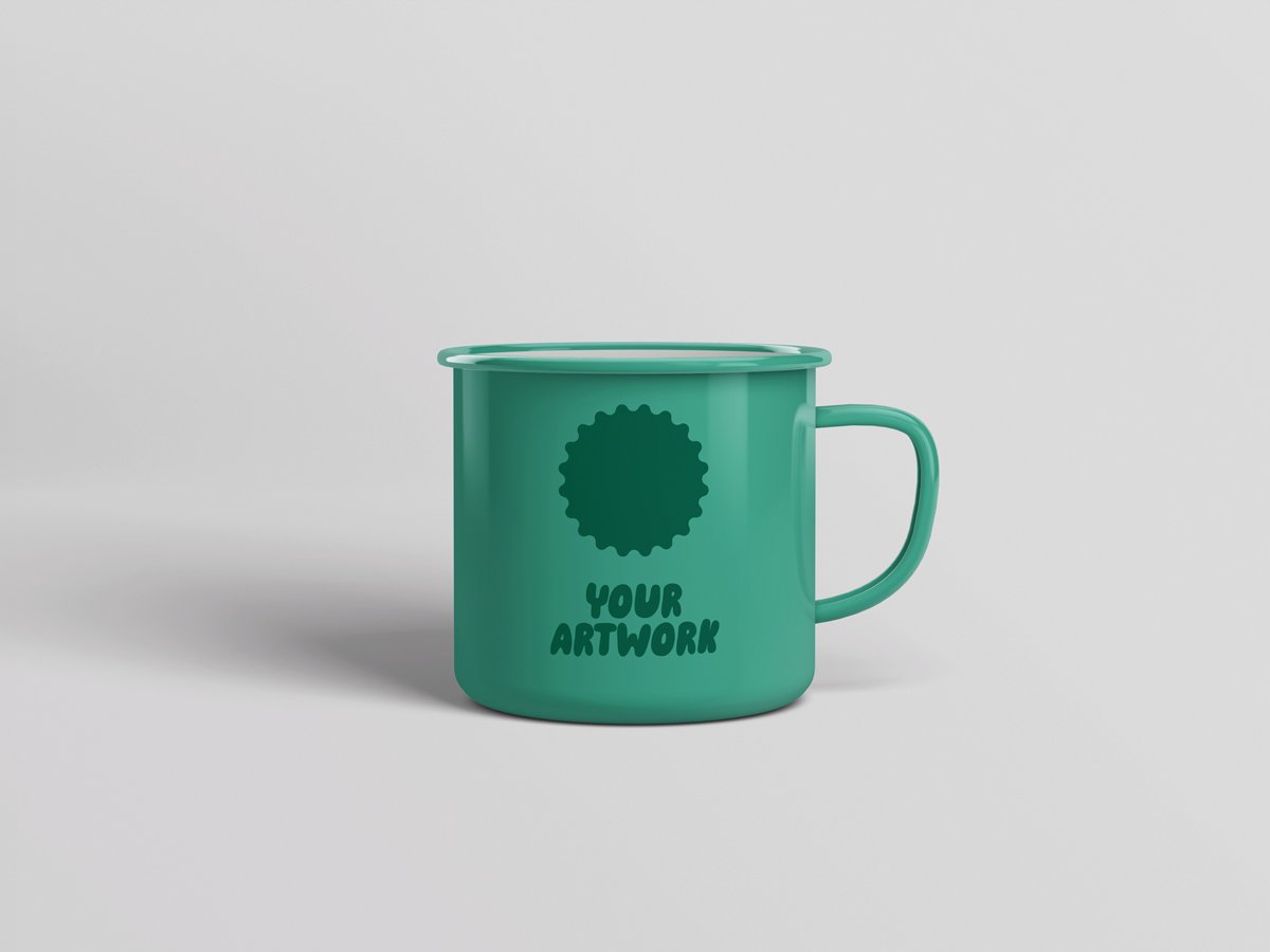 'Custom' Enamel Cup Sample