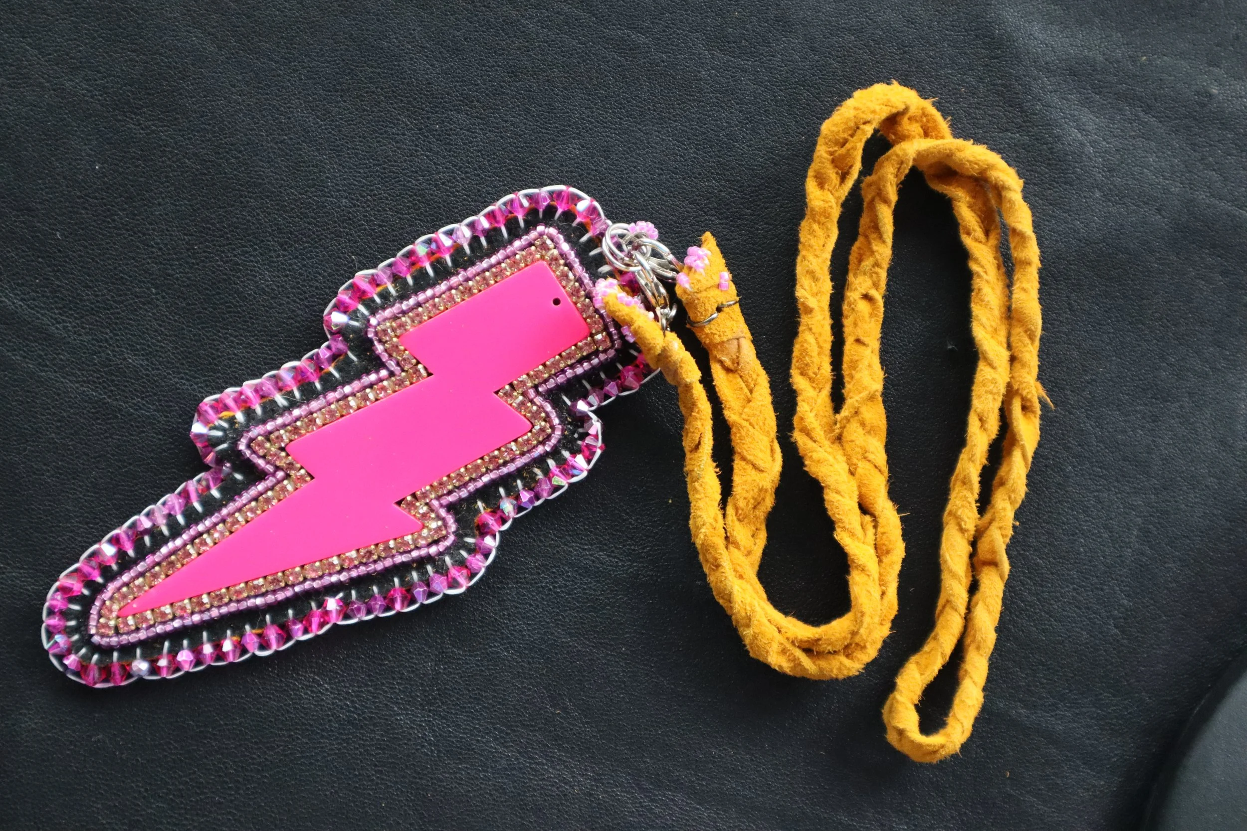 Pink Lightning Medallion