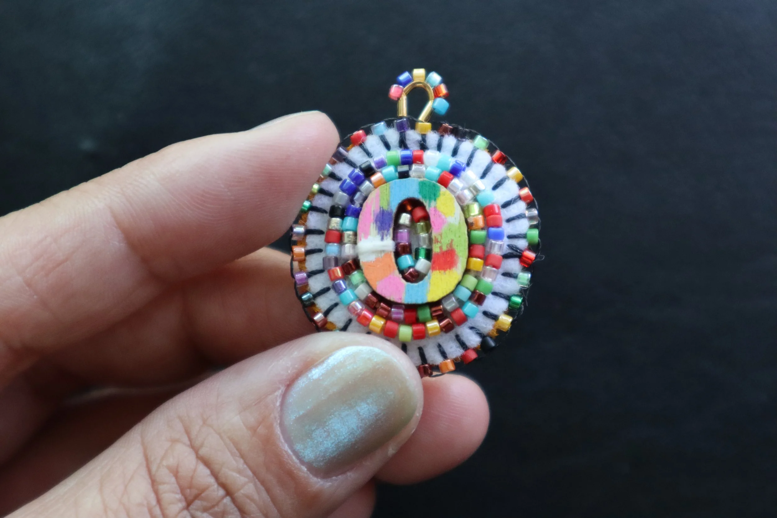 BeadSoup Alphabet Charm O