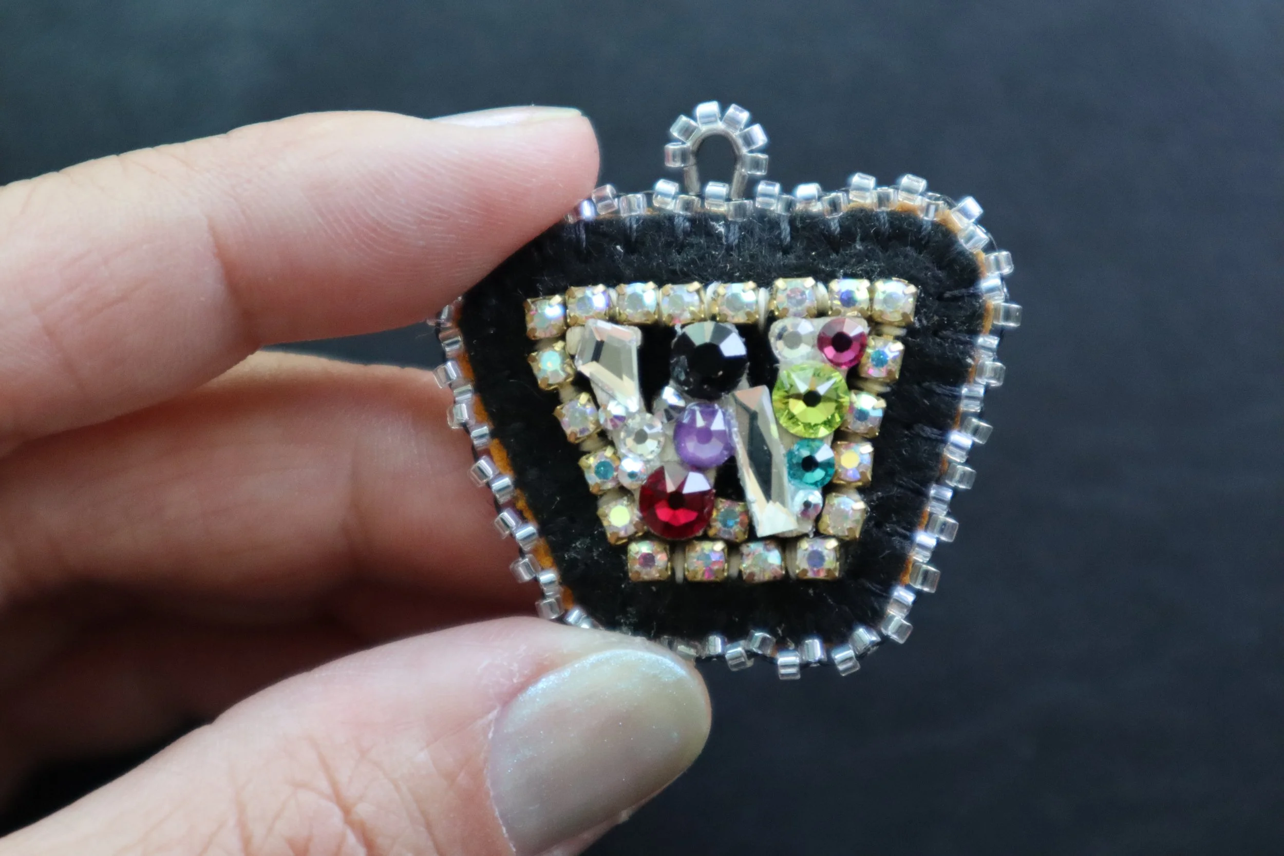 BLING Alphabet Charm W