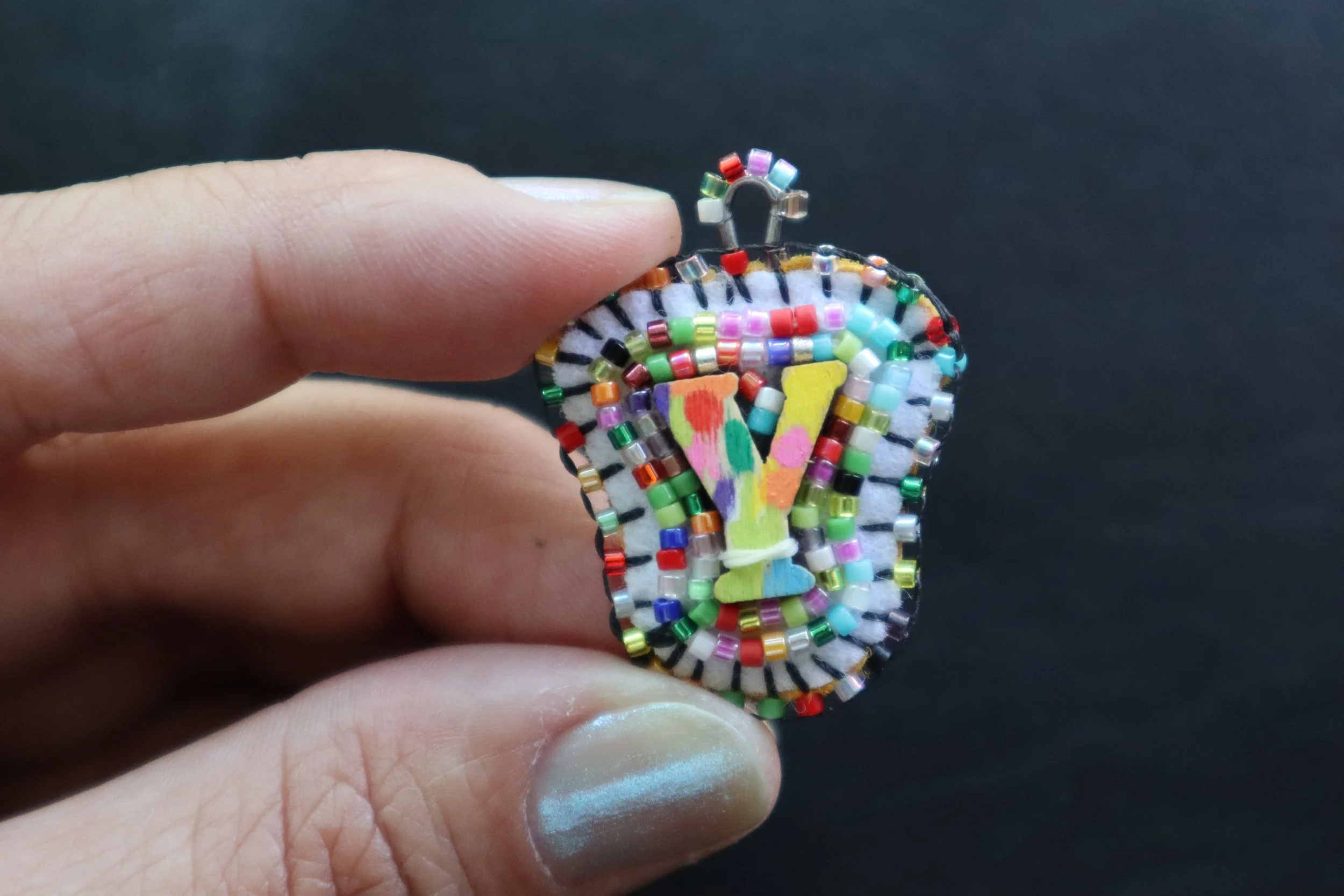 BeadSoup Alphabet Charm Y