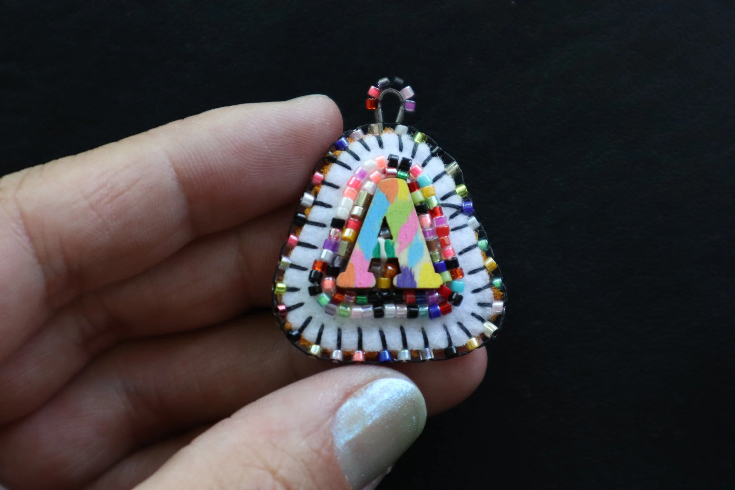 BeadSoup Alphabet Charm A