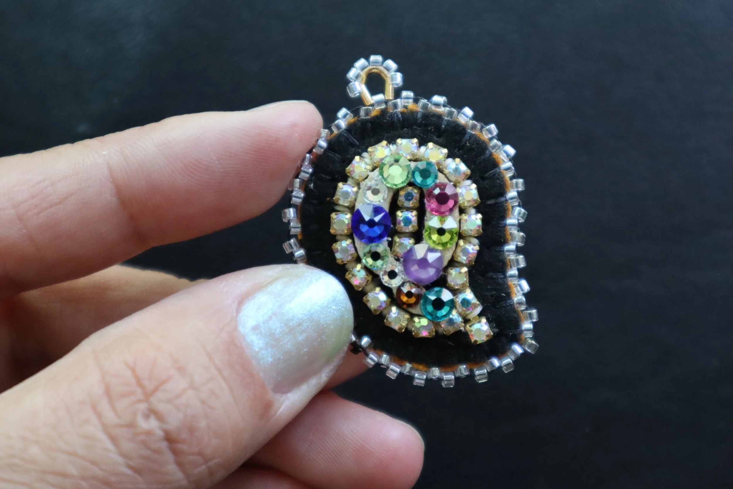 BLING Alphabet Charm Q